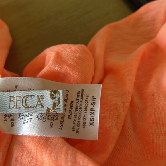BECCA Beach Date Cover-up Dress In Nectarine, XS-S, NWT, - Picture 7 of 7